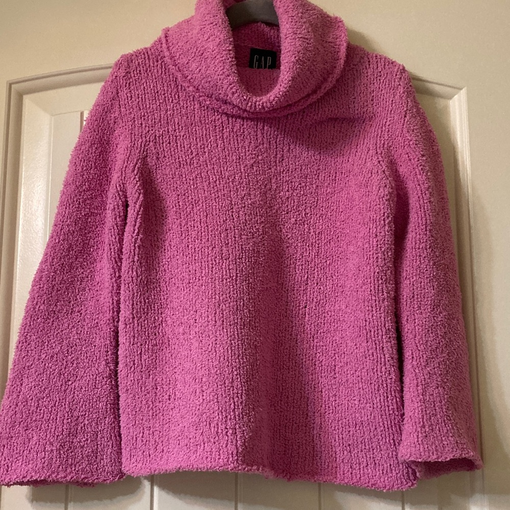 GAP Girls Vibrant Pink Cowl Neck Sweater
